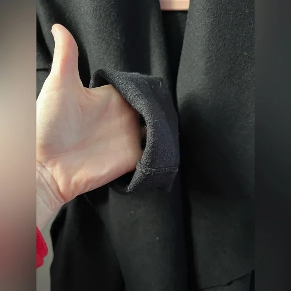 New HARRIS WHARF LONDON Volcano Long Pressed Wool Coat Size 42 IT - Picture 10 of 14